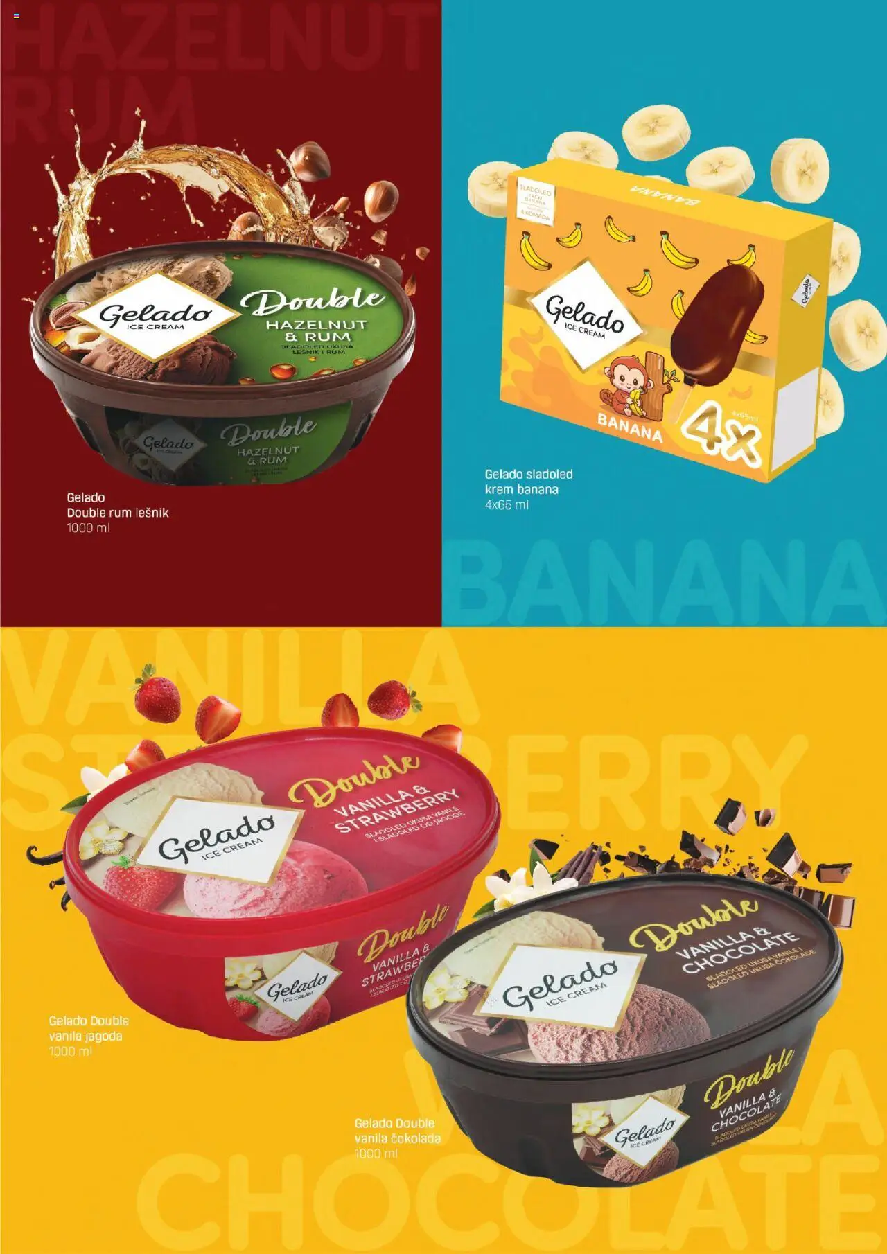 DIS katalog - važi od 18.08.2025 | Strana: 4 | Proizvode: Banana, Jagoda, Lešnik, Čokolada