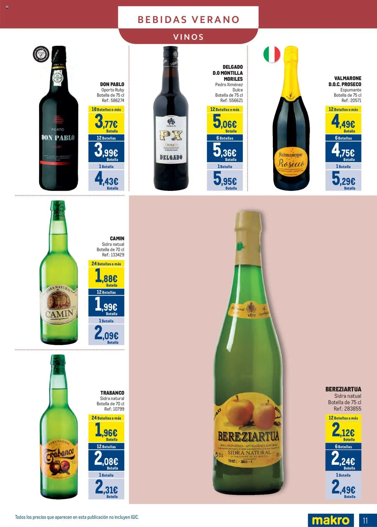 Makro - Bebidas Especial Verano Canarias │ válido desde el 04.08.2025 | Página: 11