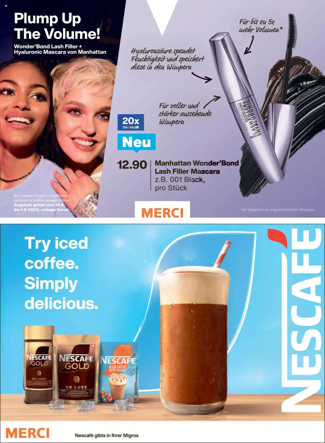Migros - Magazin ab 18.08.2025 | Seite: 16 | Produkte: Mascara