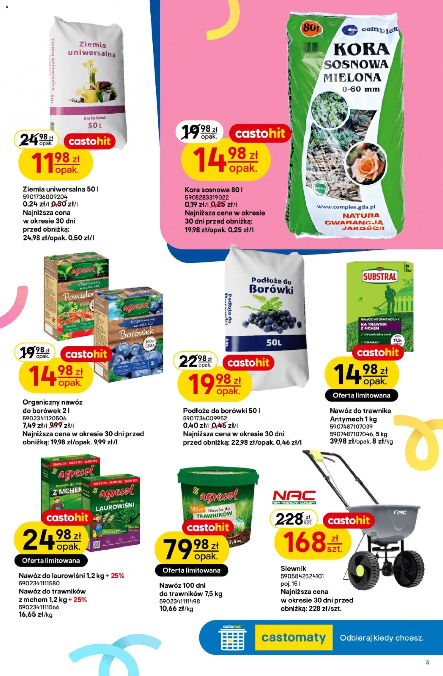 Castorama gazetka od 07.04.2026 | Strona: 3 | Produkty: Ziemia uniwersalna, Ziemia