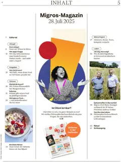 Migros - Magazin ab 28.07.2025 | Seite: 5 | Produkte: Tisch, Bilder