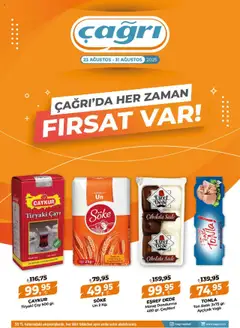 23.08.2025 tarihinden itibaren geçerli olan Çağrı Market kataloğu önizlemesi
