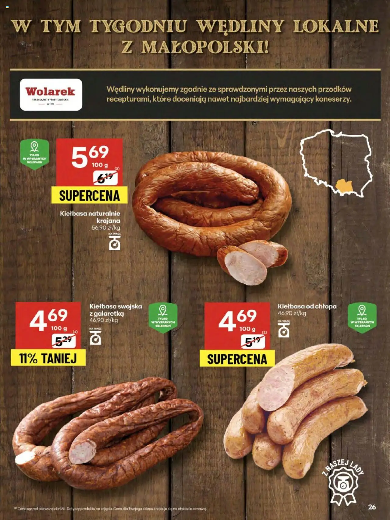 Delikatesy Centrum Gazetka - Sklepy Własne od 07.08.2025 | Strona: 26 | Produkty: Kiełbasa, Galaretka, Wędliny