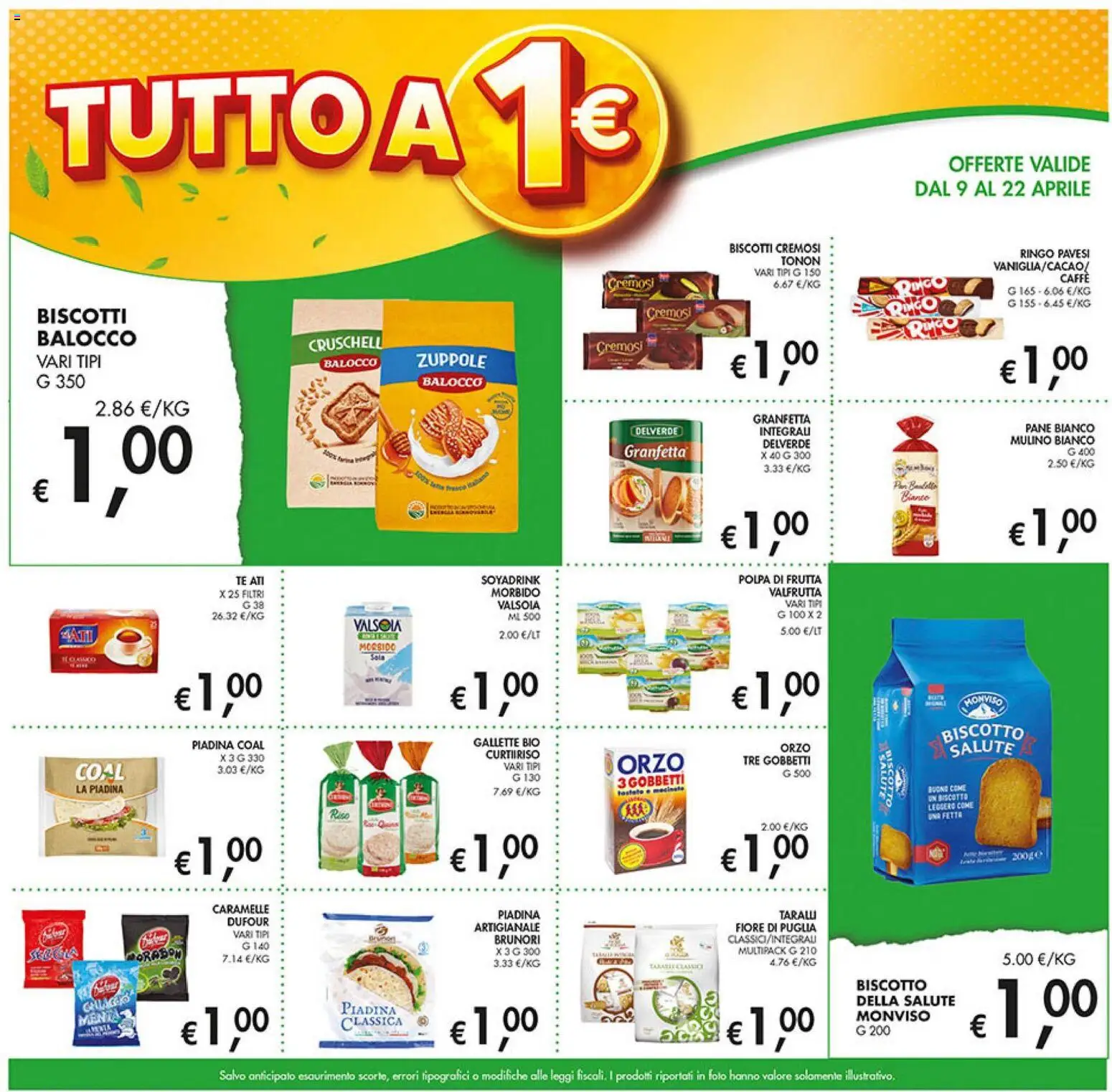 Volantino Coal del 09.04.2026 | Pagina: 3 | Prodotti: Tè, Gallette, Piadina, Taralli