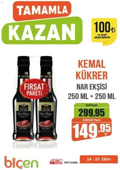 14.10.2025 tarihinden itibaren geçerli olan Biçen Market kataloğu önizlemesi