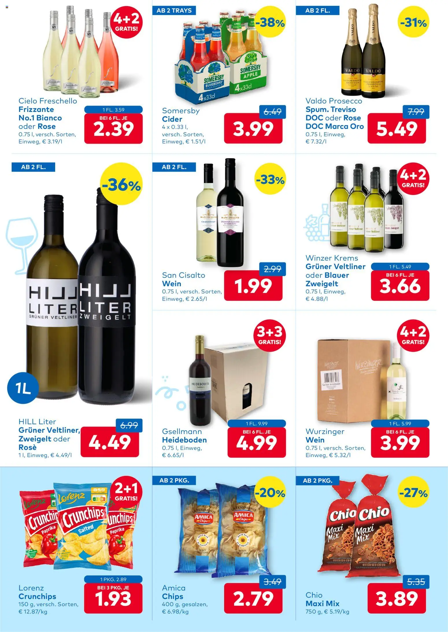 T&G Flugblatt gültig ab 12.03.2026 | Seite: 6 | Produkte: Chips, Apple, Wein