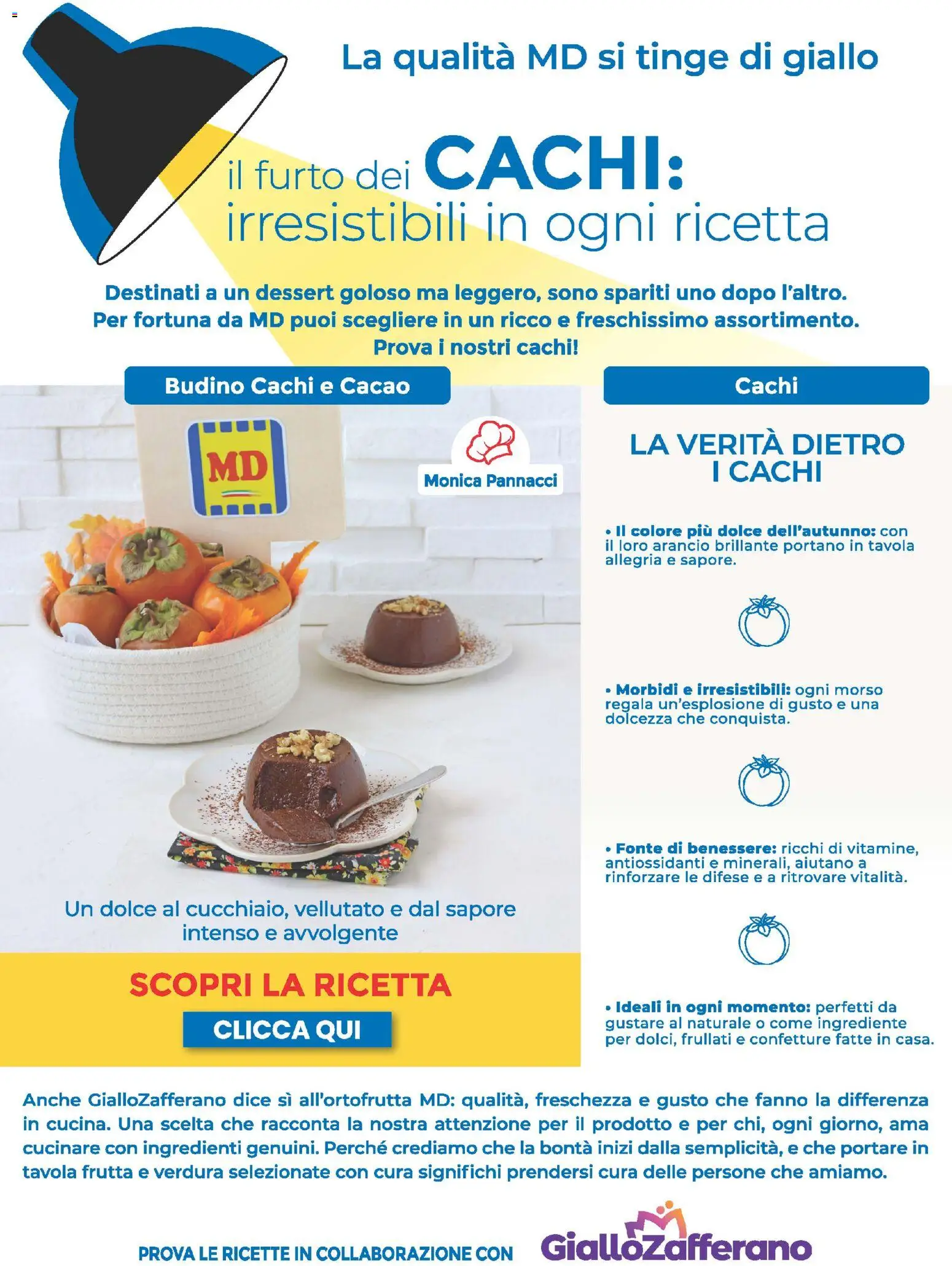 Volantino MD Discount del 18.11.2025 | Pagina: 22 | Prodotti: Frutta, Cachi, Cacao, Budino