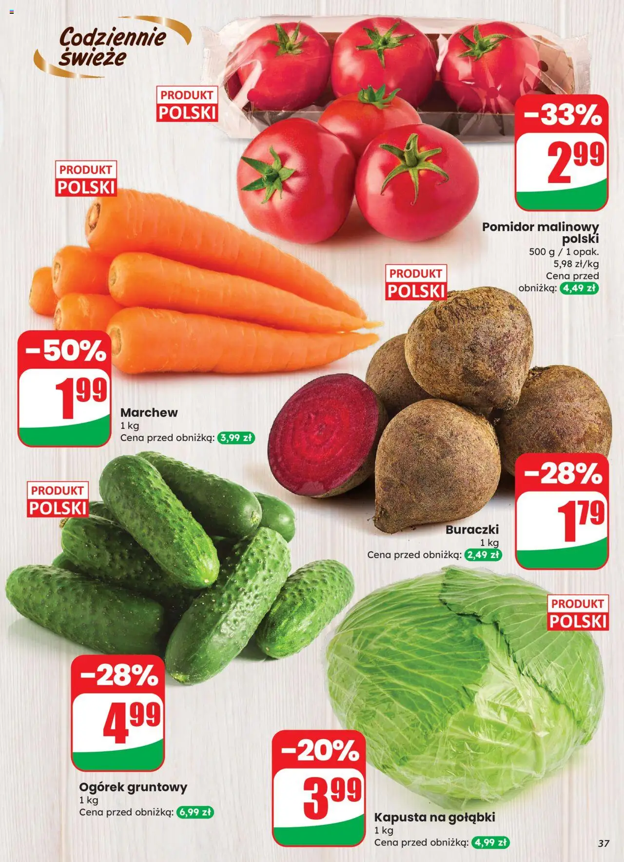 Dino Gazetka od 27.08.2025 | Strona: 37 | Produkty: Kapusta, Pomidor malinowy