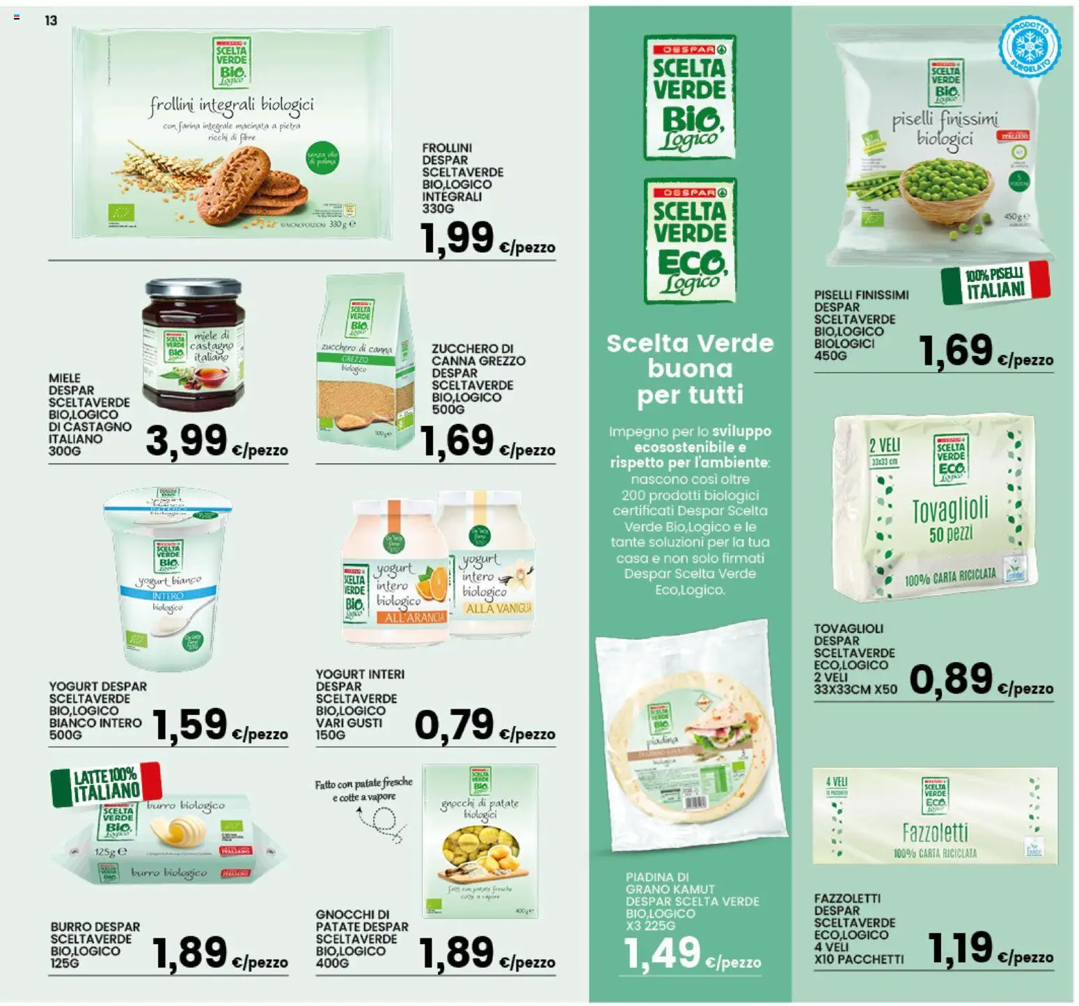 Volantino Interspar del 23.02.2026 | Pagina: 13 | Prodotti: Fazzoletti, Zucchero, Burro, Farina