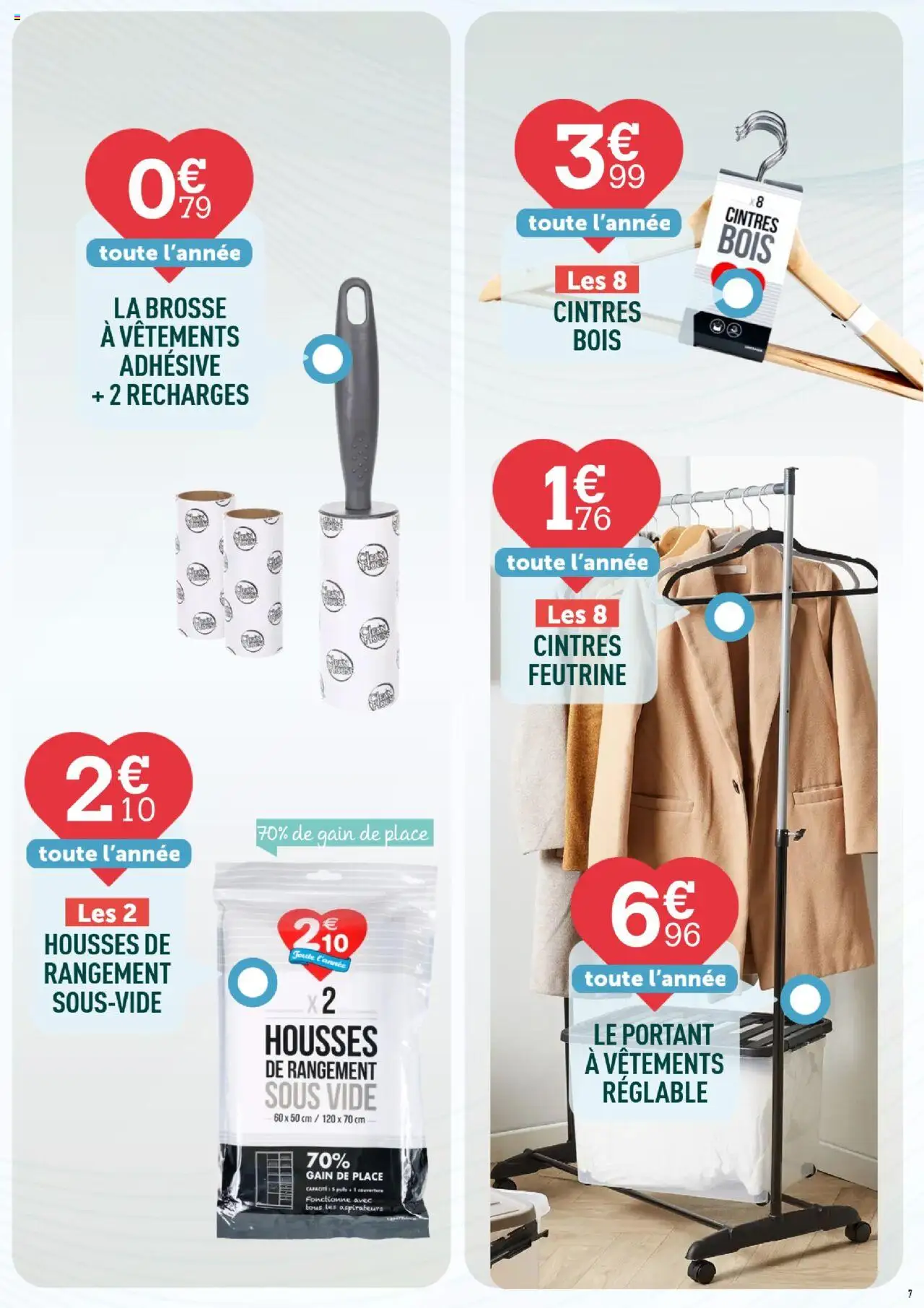 {H1} | Page: 7 | Produits: Brosse, Couverture, Vêtements