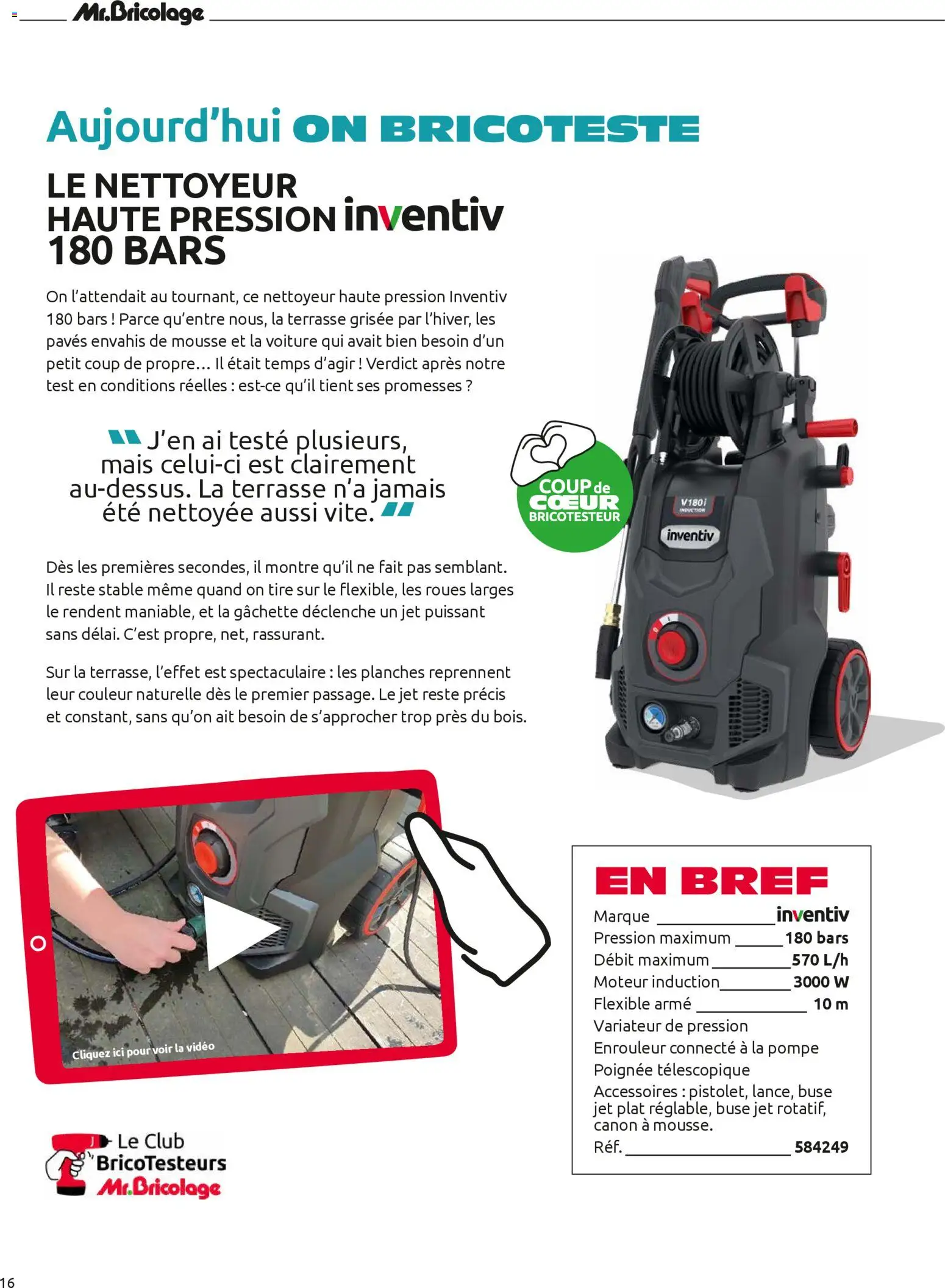 {H1} | Page: 16 | Produits: Vidéo, Nettoyeur haute pression, Mais, Mousse