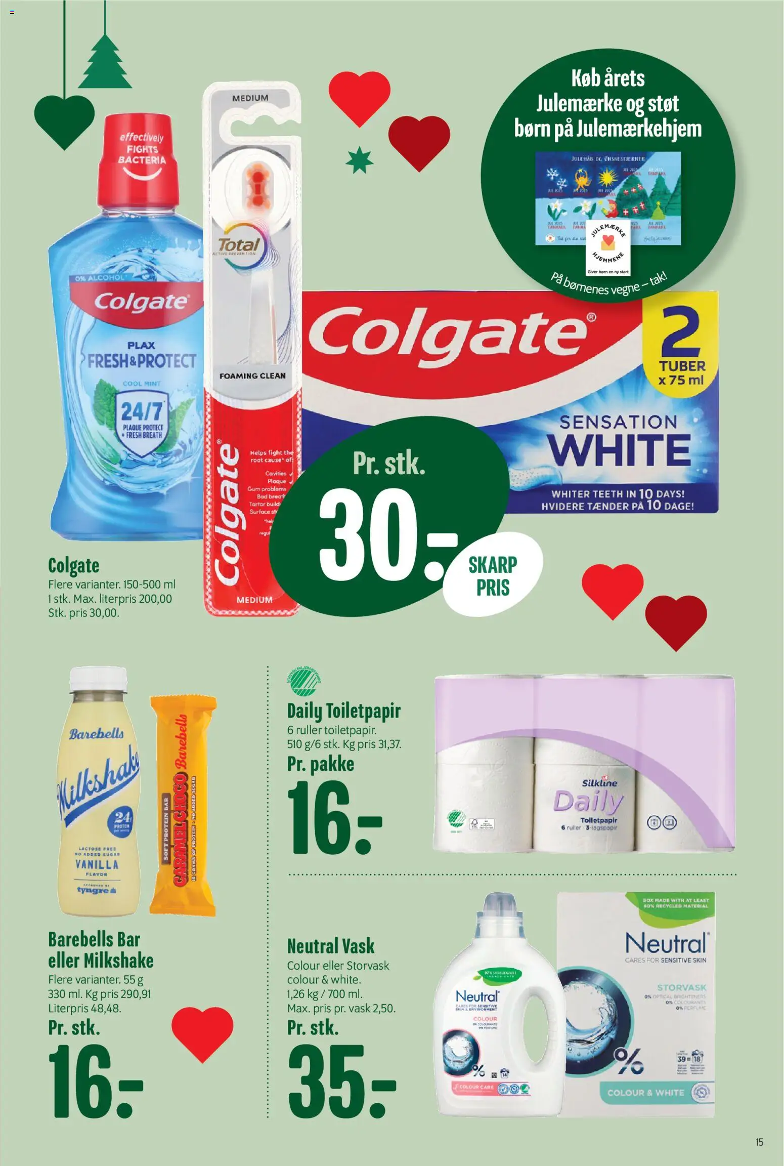 Min Købmand tilbudsavis – gyldig fra 07.11.2025 | Side: 15 | Produkter: Milkshake, Bad