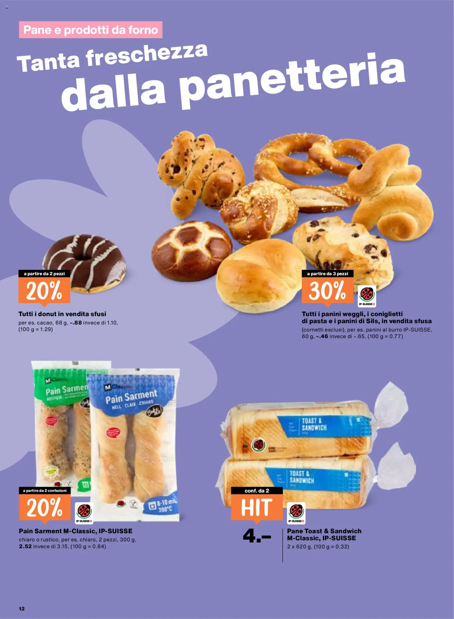 Migros aktionen IT – gültig ab 26.03.2026 | Seite: 12 | Produkte: Pane, Pasta