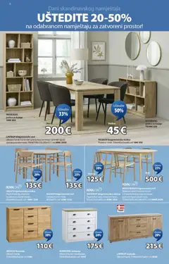 Katalog JYSK - Pregled kataloga iz trgovine JYSK, vrijedi od 18.03.2026 | Stranica: 2 | Proizvodi: Polica, Stol, Stolica, Polica za knjige