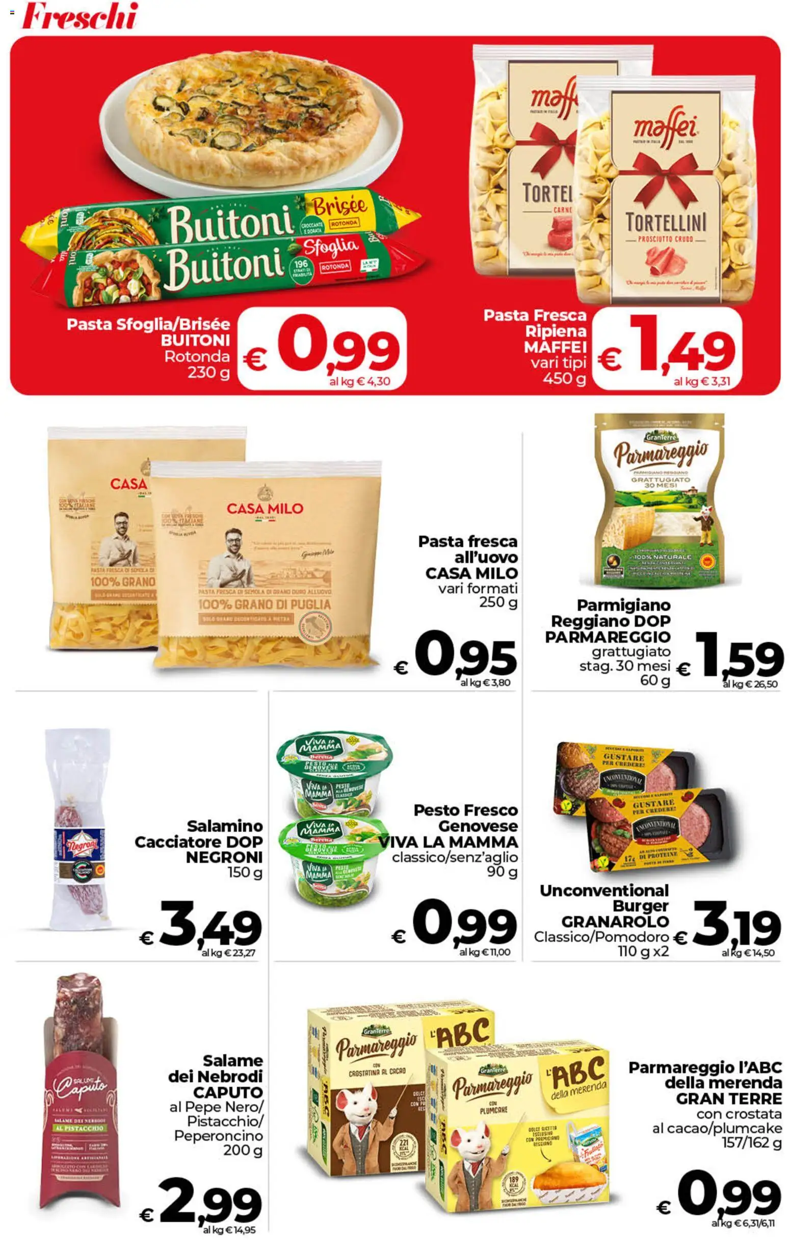 Volantino COOP del 26.03.2026 | Pagina: 20 | Prodotti: Salame, Pasta, Pesto, Plumcake