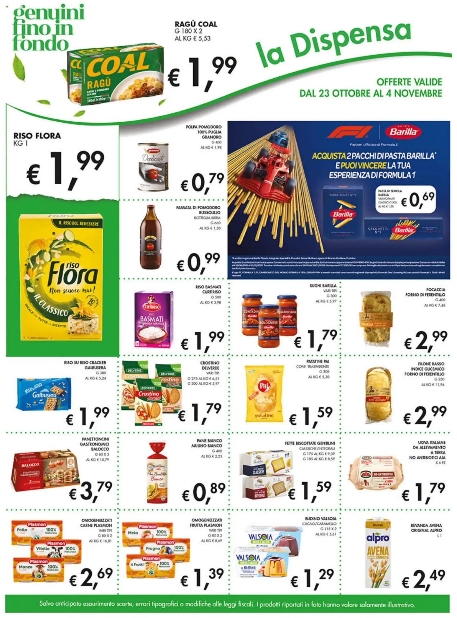Volantino Coal del 23.10.2025 | Pagina: 10 | Prodotti: Riso Basmati, Passata di pomodoro, Forno, Bottiglia