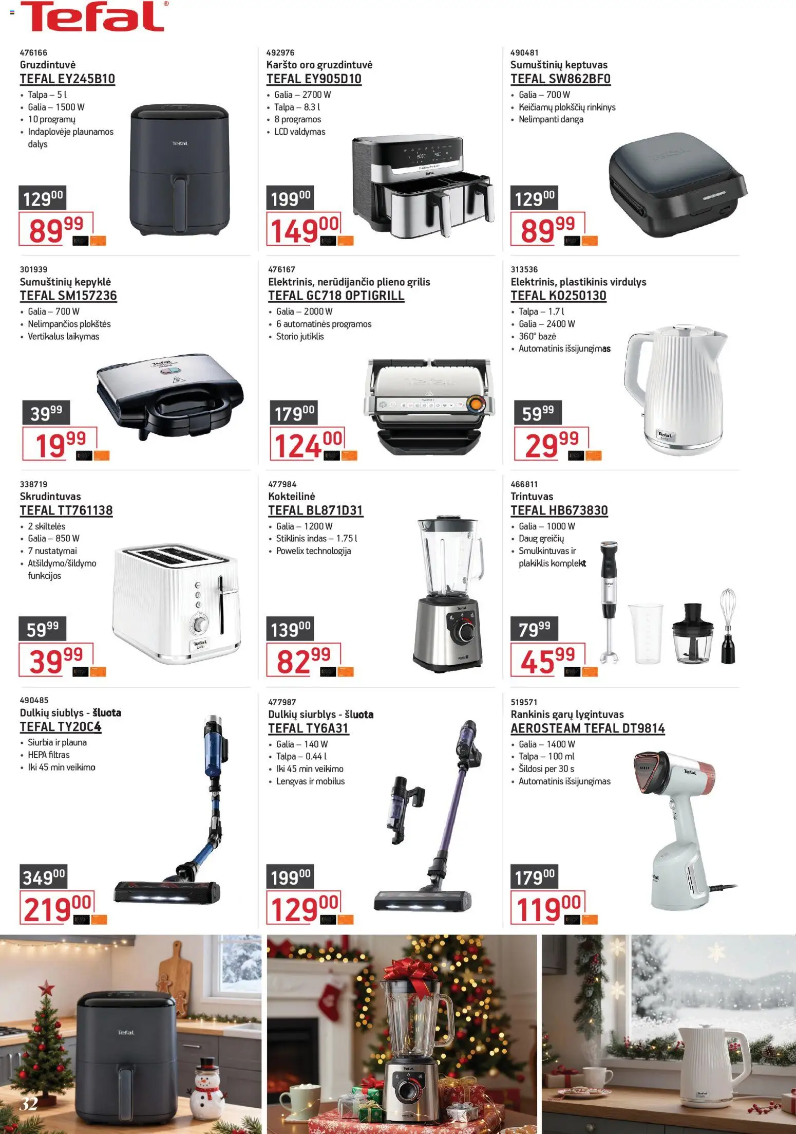ERMITAŽAS akcijos nuo 03.11.2025 | Puslapis: 32 | Prekių: Smulkintuvas, Grilis, Virdulys, Lygintuvas
