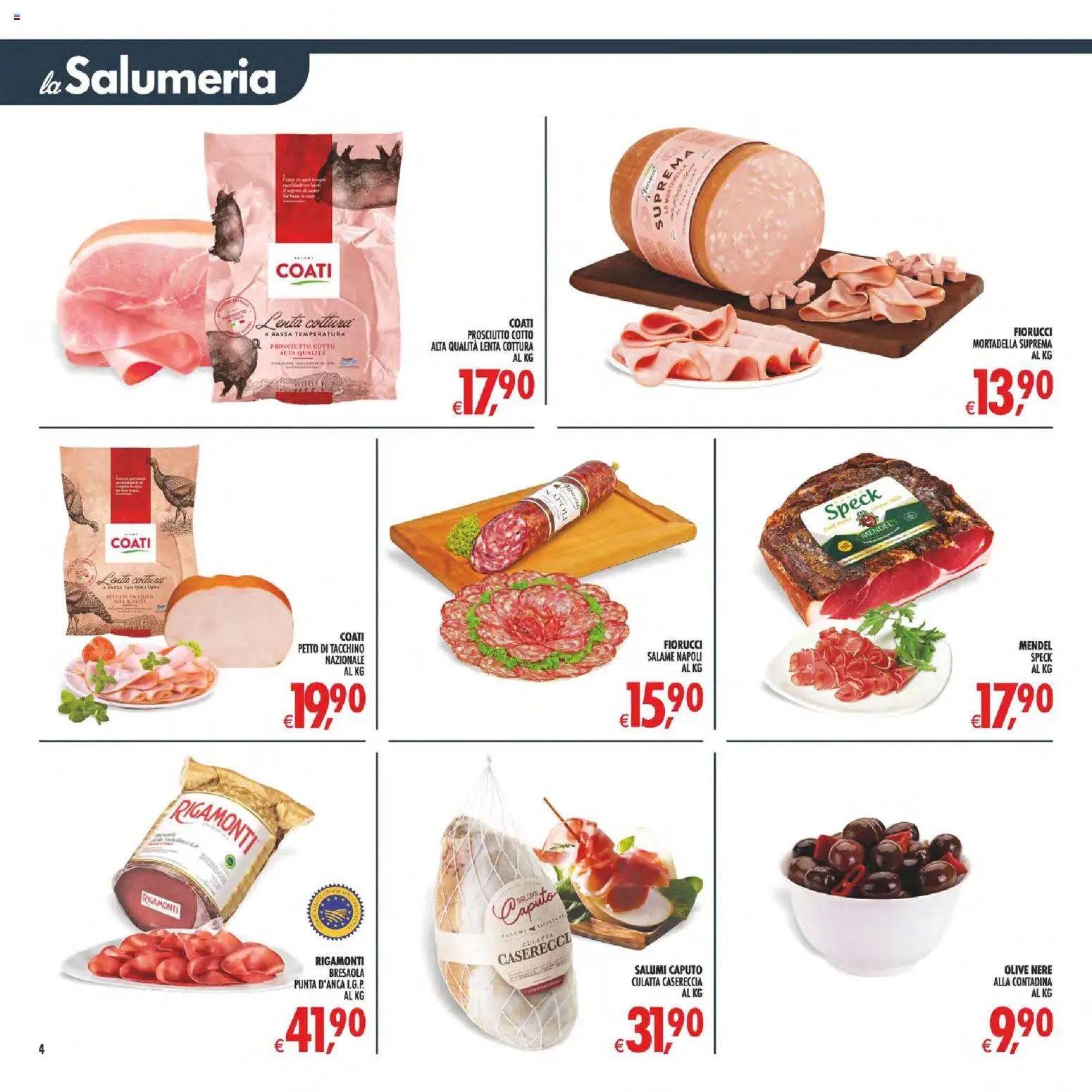 Volantino Decò del 07.04.2026 | Pagina: 4 | Prodotti: Speck, Bresaola, Olive, Prosciutto