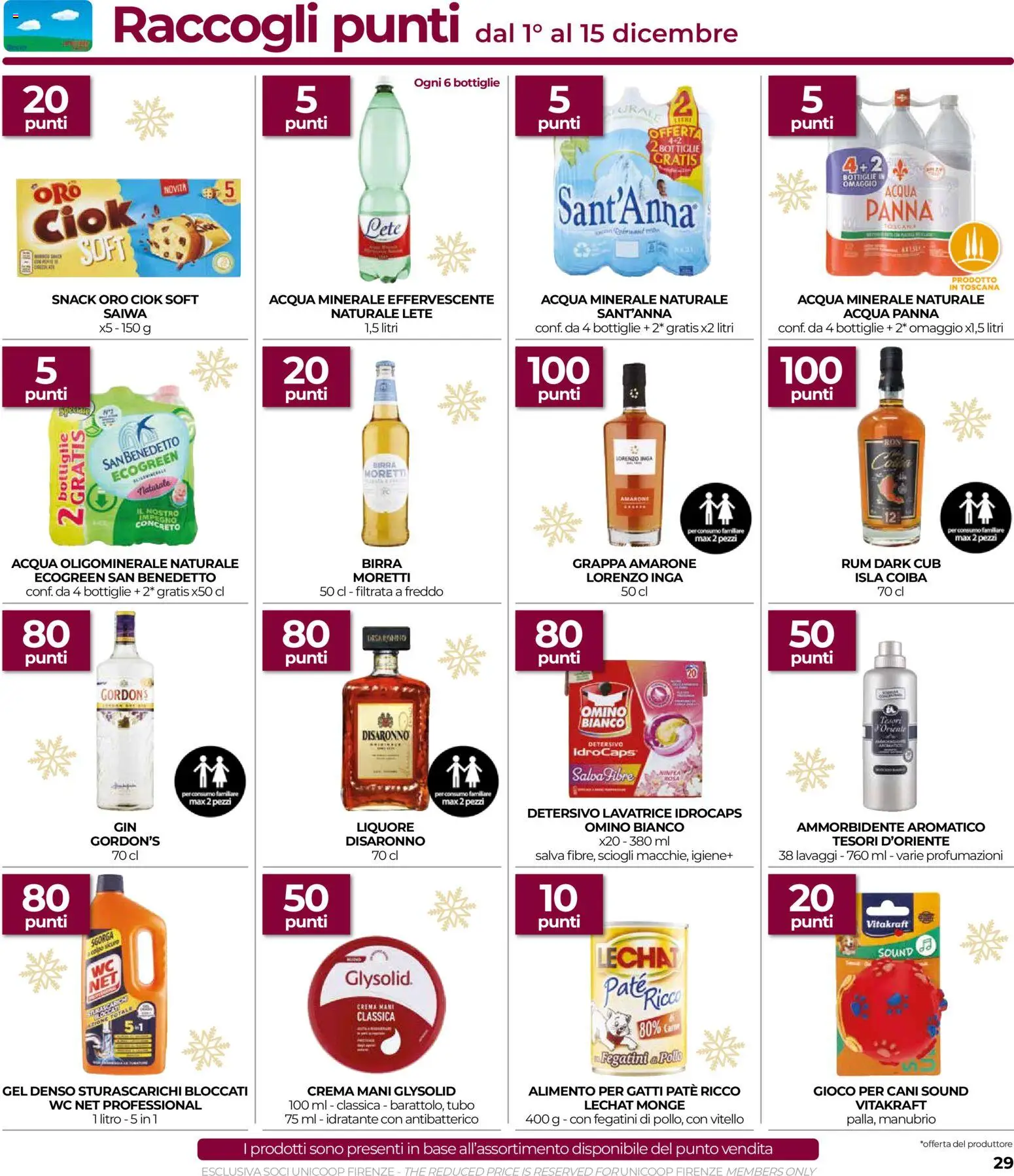 Volantino COOP del 04.12.2025 | Pagina: 29 | Prodotti: Acqua Panna, Panna, Tubo, Grappa