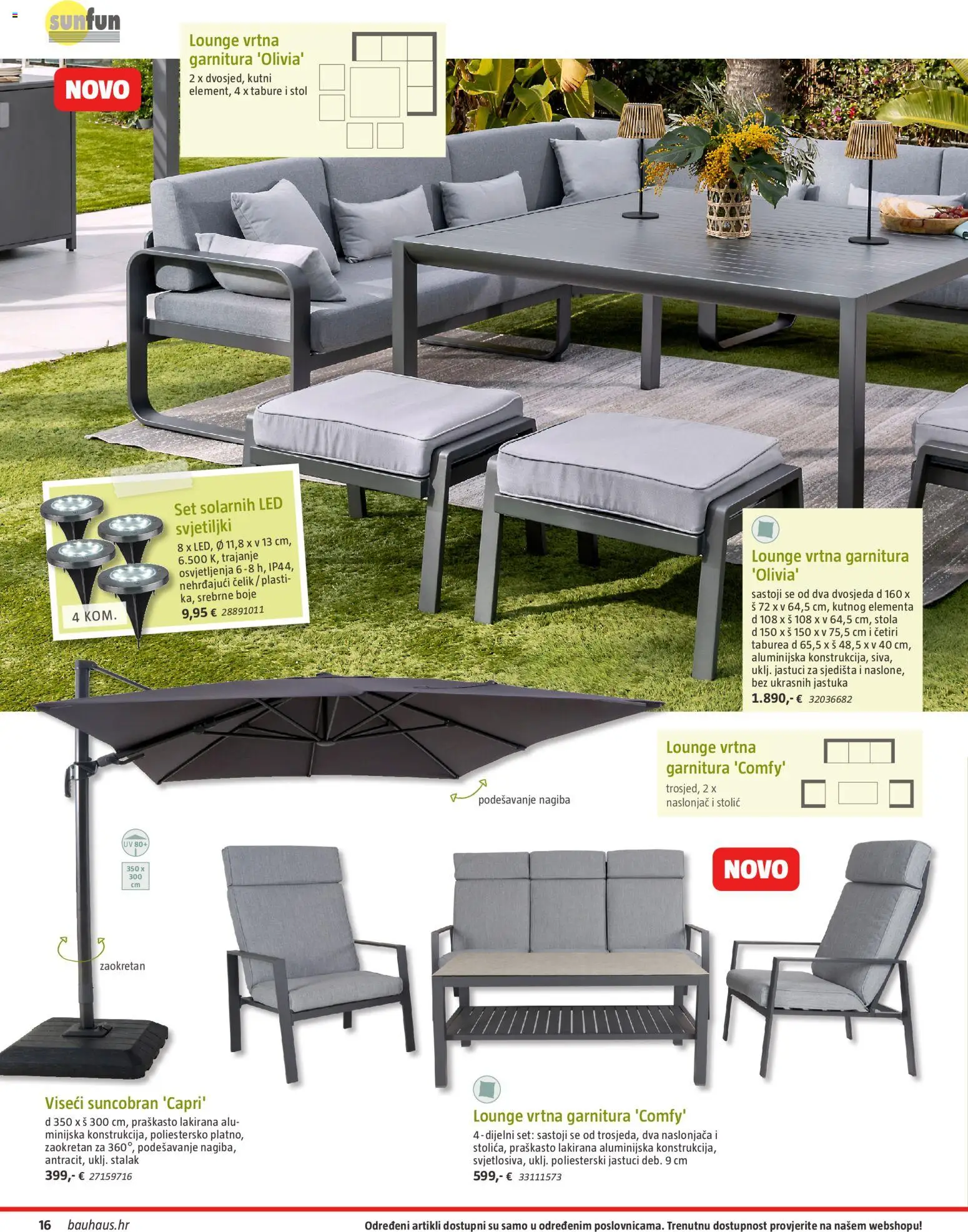 Bauhaus katalog | vrijedi od 23.03.2026 | Stranica: 16 | Proizvodi: Stolić, Stol, Vrtna garnitura, Tabure