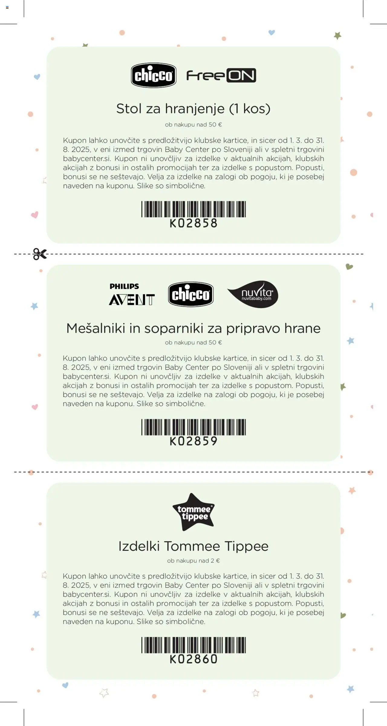 Baby center katalog nosečka │ velja od 01.07.2025 | Stran: 44 | Izdelki: Stol, Kos