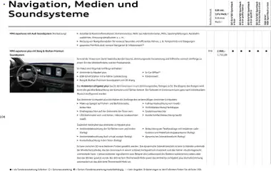 Audi Prospekt 	 ab 28.10.2025 gültig | Seite: 104 | Produkte: Lautsprecher, Soundsystem