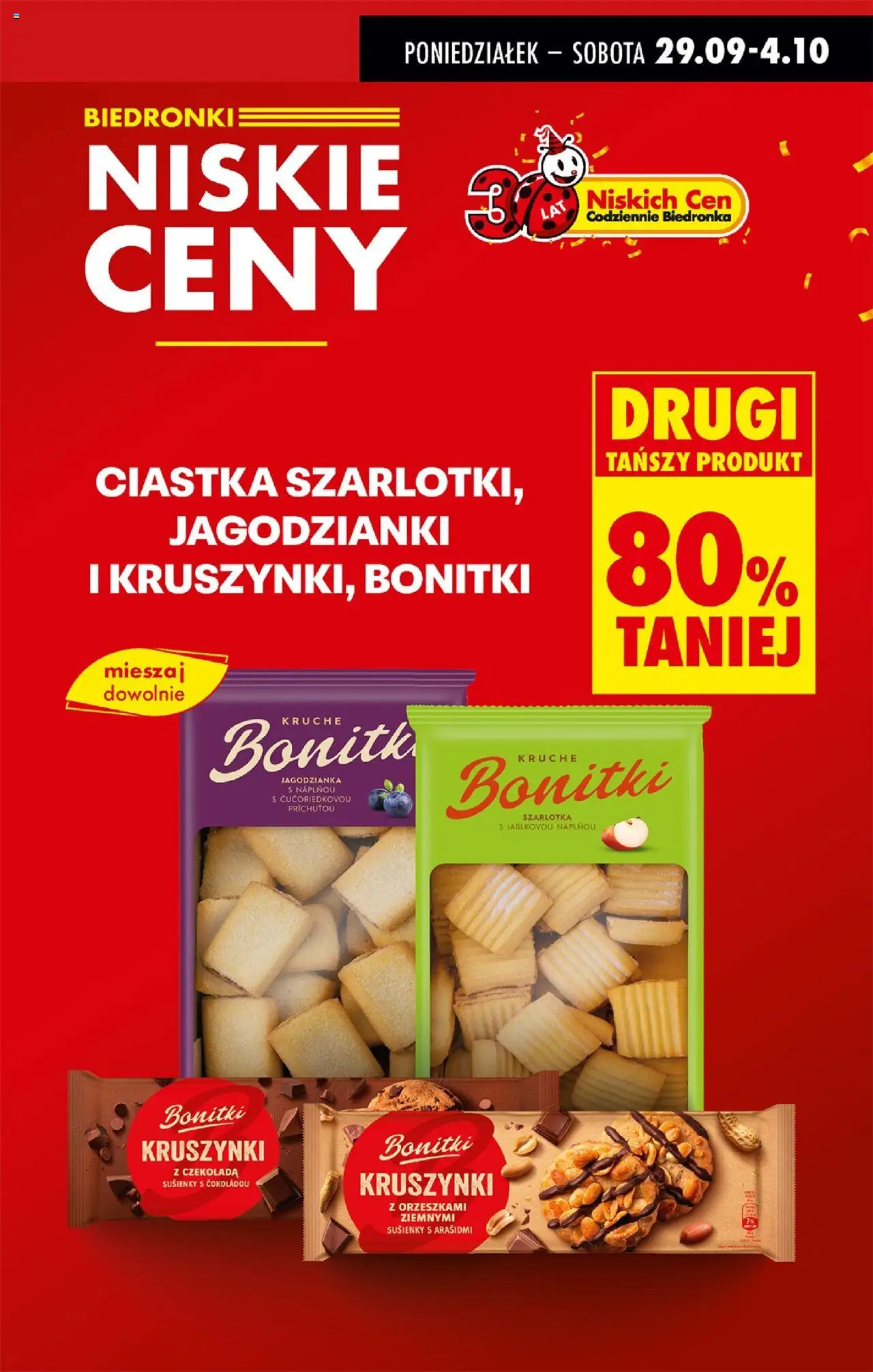 Biedronka gazetka od 29.09.2025 | Strona: 7 | Produkty: Czekolada, Ciastka, Kruszynki