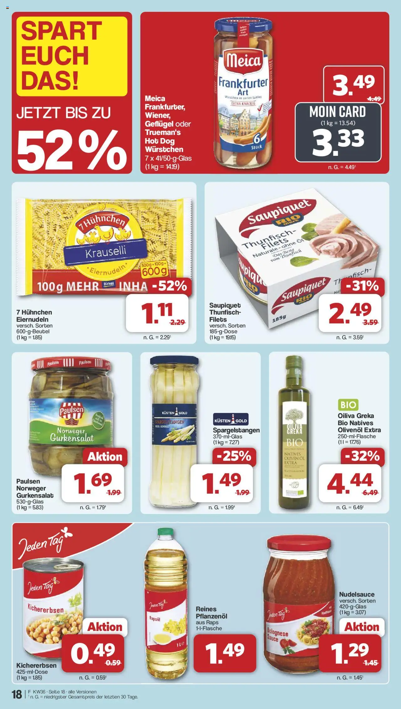 Famila Nordwest Markt - Angebote - gültig ab dem 01.09.2025 | Seite: 22 | Produkte: Öl, Thunfisch, Rapsöl, Meica