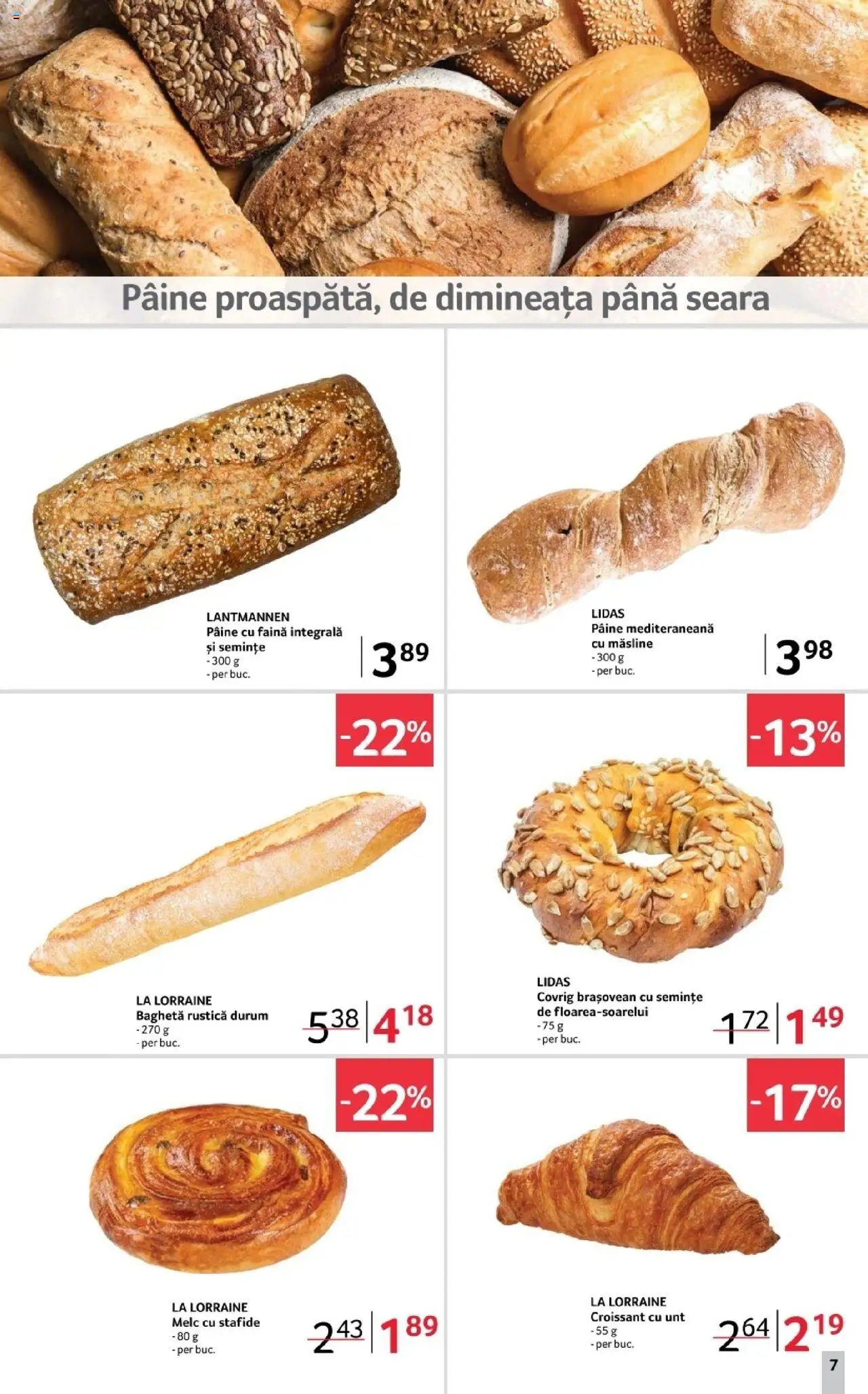 Noul catalog Selgros – valabil de la 17.10.2025 | Pagină: 7 | Produse: Măsline, Semințe, Pâine, Stafide