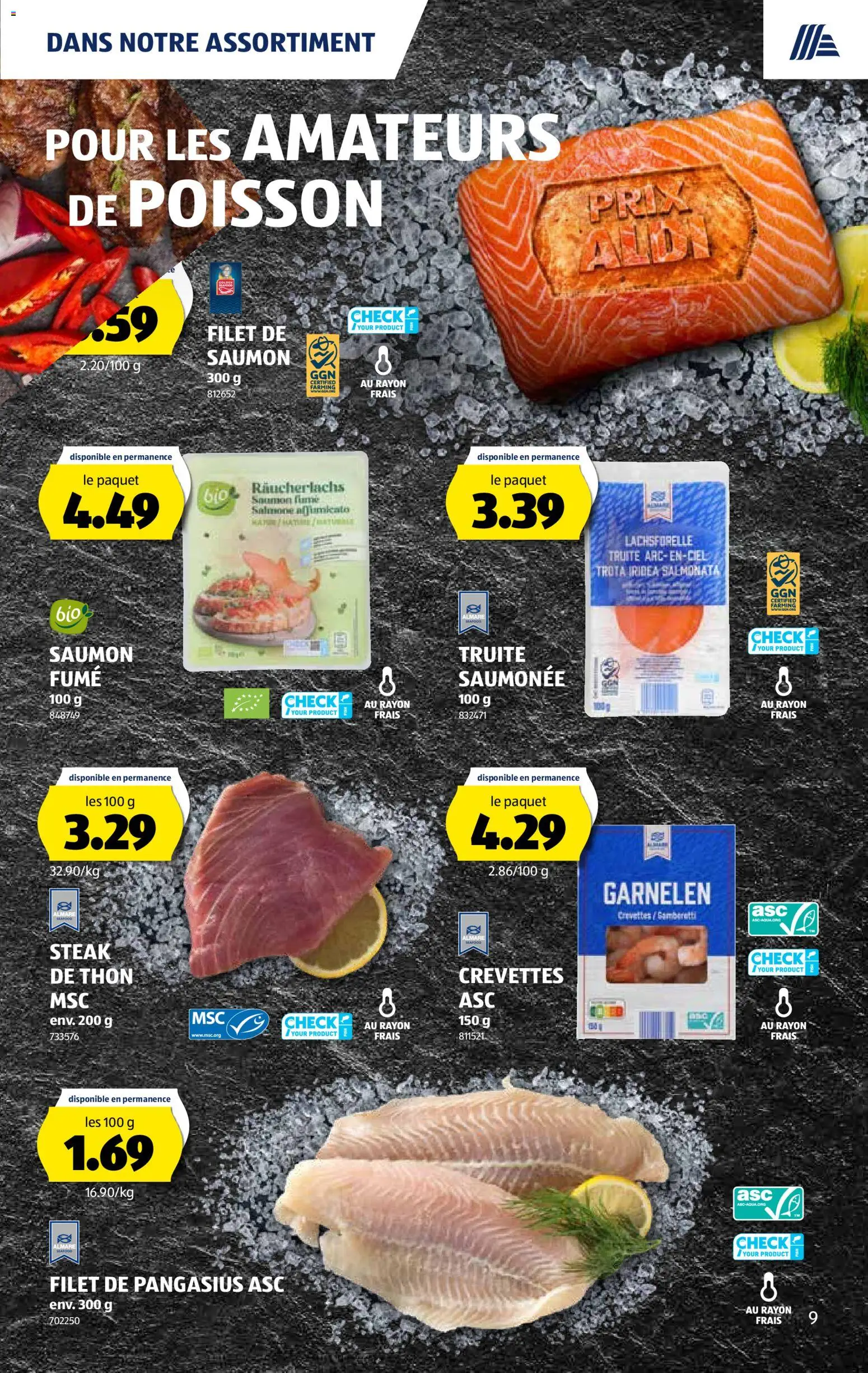 Aldi aktionen FR – gültig ab 12.03.2026 | Seite: 10 | Produkte: Garnelen, Räucherlachs