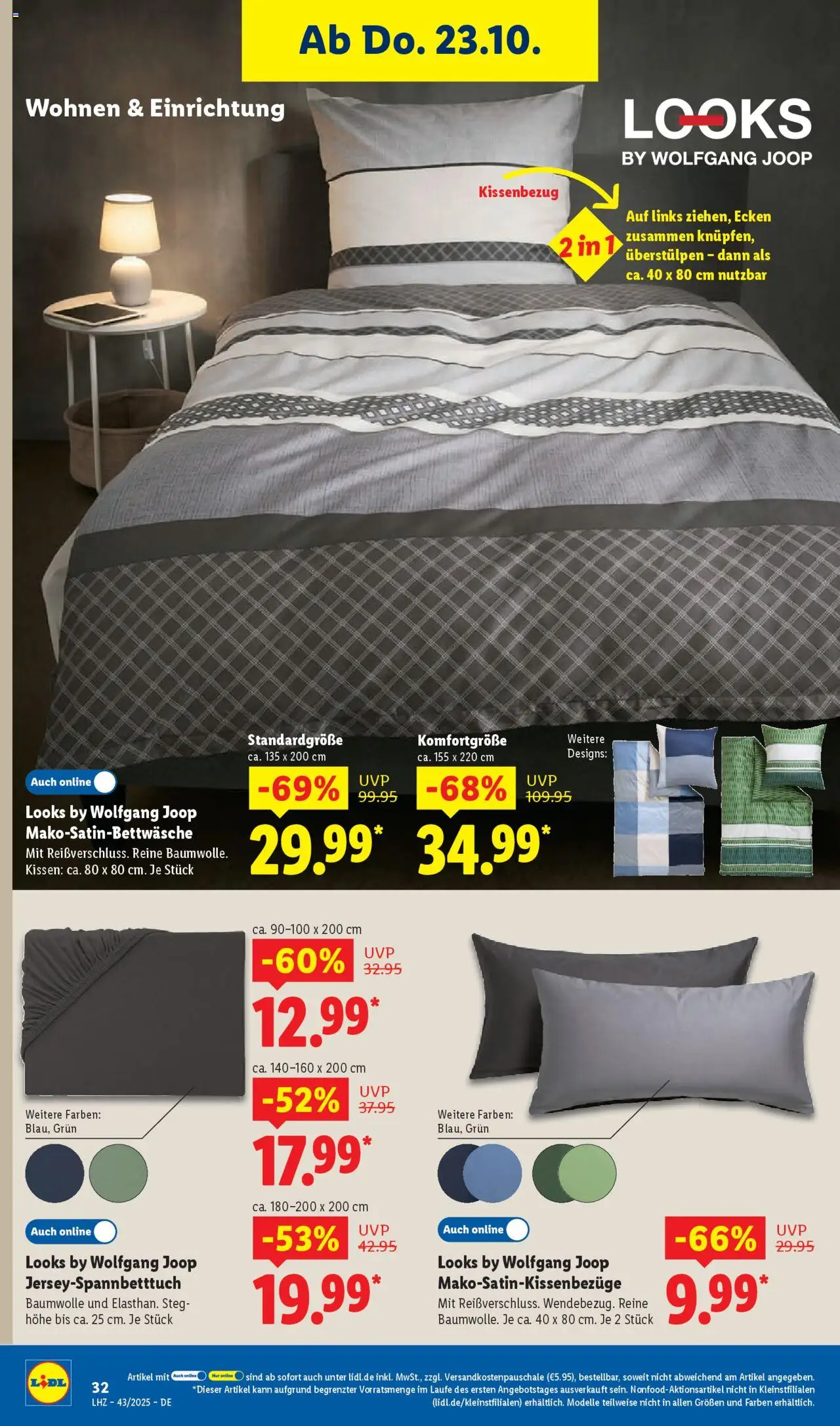 Lidl Prospekt Kornwestheim – gültig ab 20.10.2025 | Seite: 46 | Produkte: Kissen