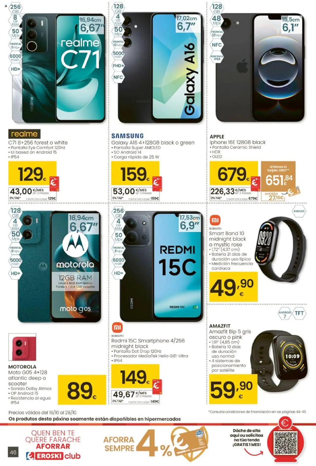 Eroski - Ofertón │ válido desde el 16.10.2025 | Página: 46 | Productos: Iphone, Funda, USB, Batería