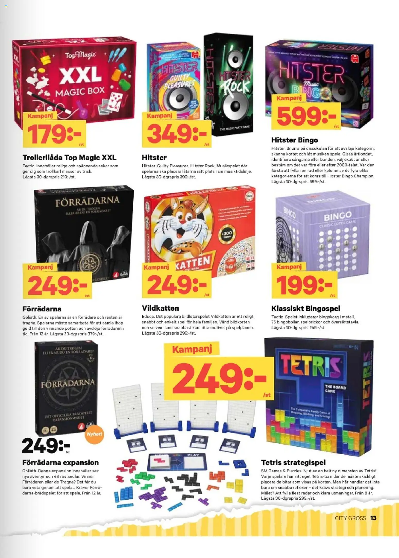 City Gross reklamblad aktuell från 22.12.2025 | Sida: 21 | Produkter: Rock, Spel