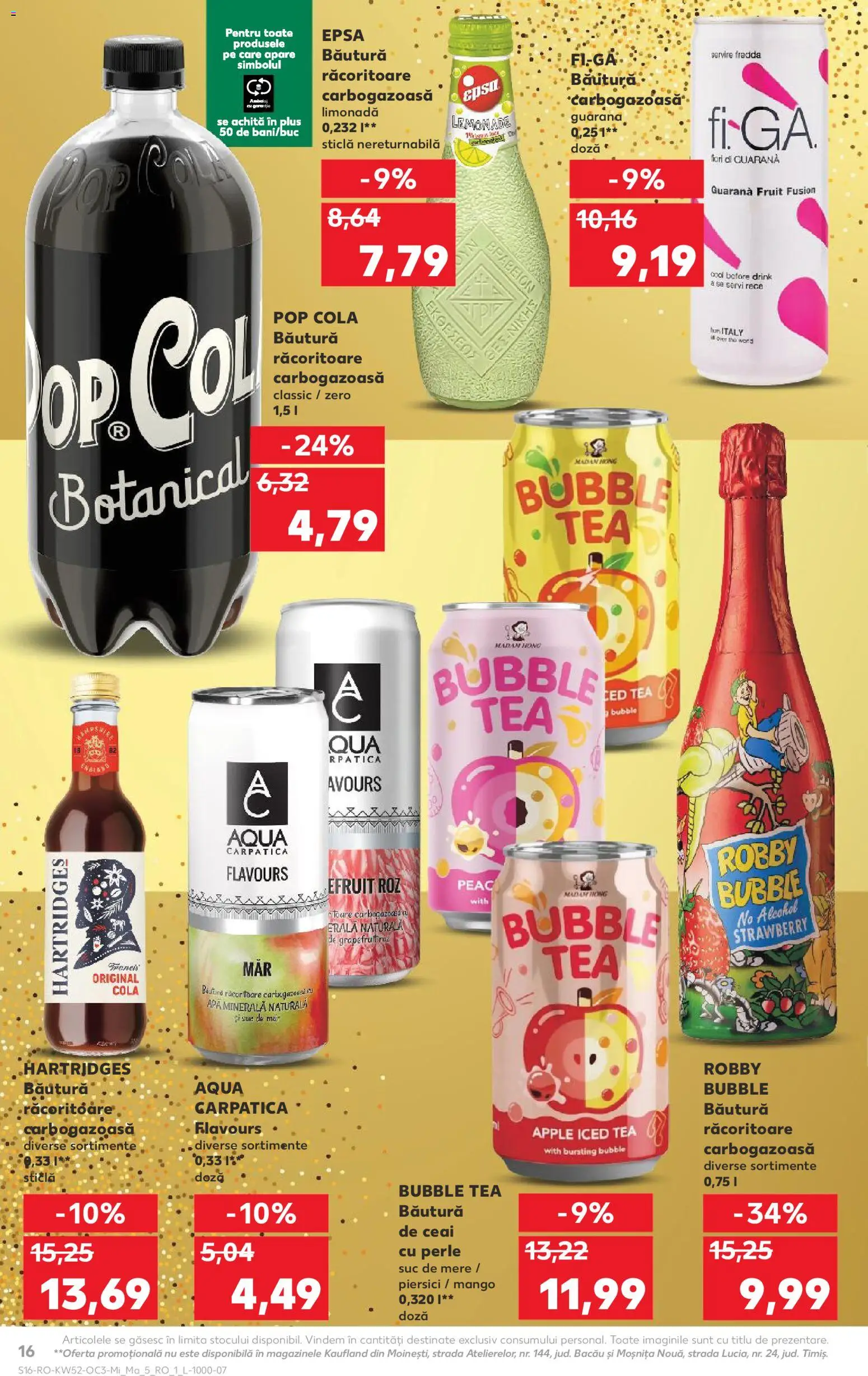 Noul catalog Kaufland – valabil de la 24.12.2025 | Pagină: 16 | Produse: Sıcak su torbası, Akrilik boya, Apă, Mango