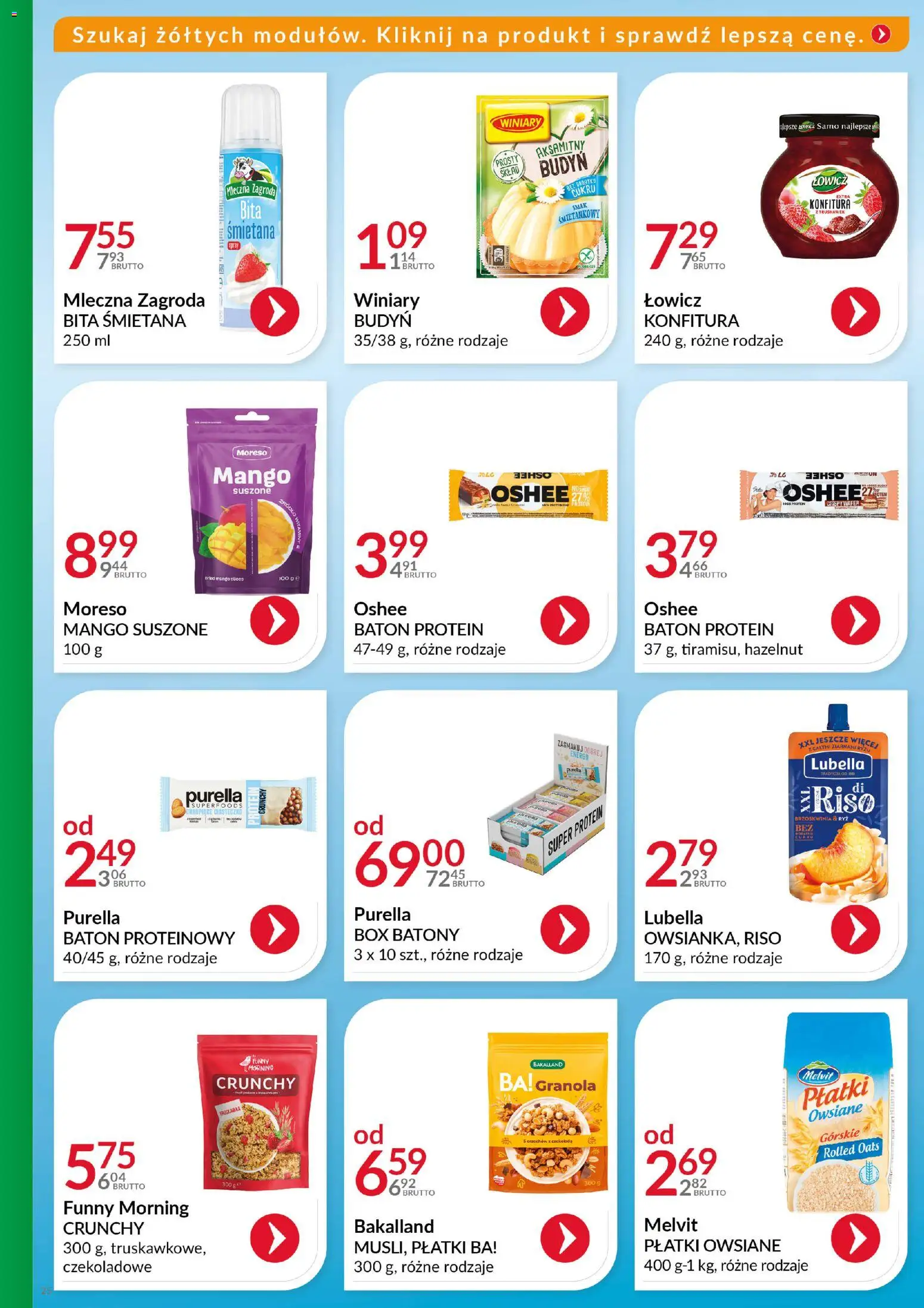 Eurocash Gazetka - Katalog Artykułów Spożywczych od 16.11.2025 | Strona: 24 | Produkty: Mango, Płatki owsiane, Granola, Płatki