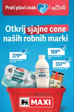 Maxi prati plavi znak i uštedi - pregled Maxi kataloga - važi od 03.10.2025