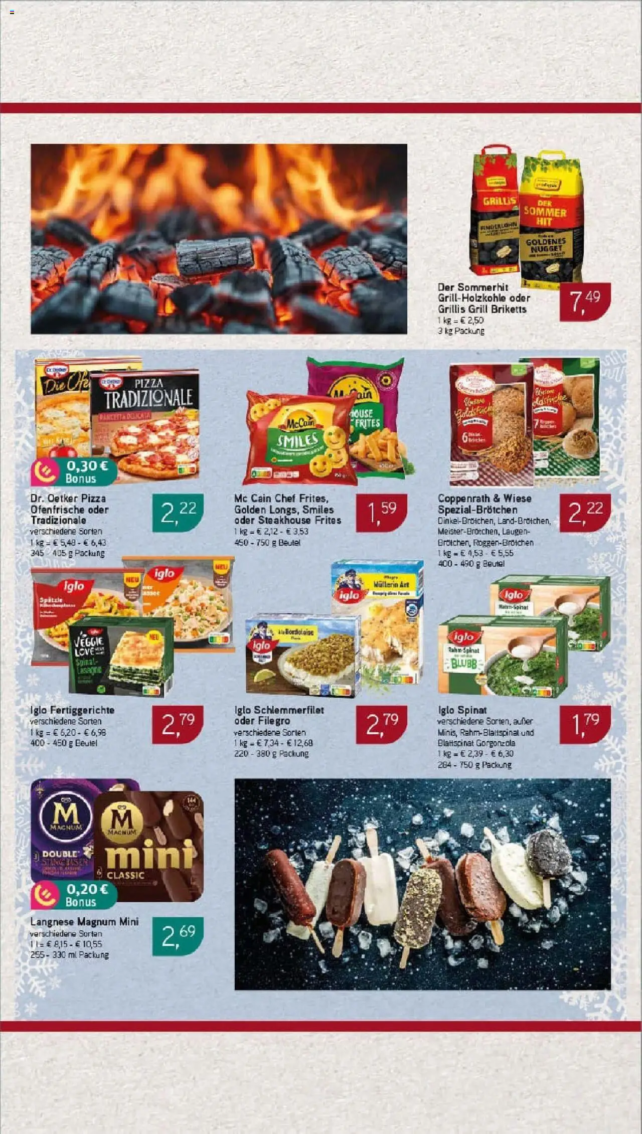 Rewe prospekt Berlin / Prenzlauer Berg	 - gültig ab dem 27.07.2025 | Seite: 14 | Produkte: Langnese, McCain, Ofenfrische, Pizza