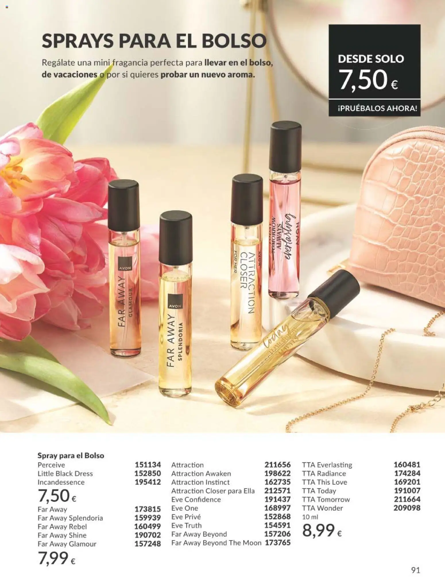 Catálogo AVON campaña 1 │ válido desde el 01.01.2026 | Página: 91 | Productos: Fragancia, Bolso