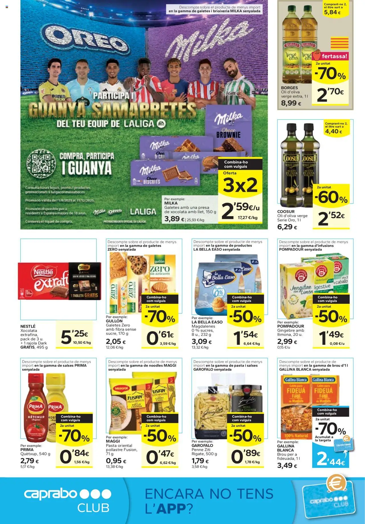 Caprabo -  │ válido desde el 31.07.2025 | Página: 8 | Productos: Pasta, Tableta