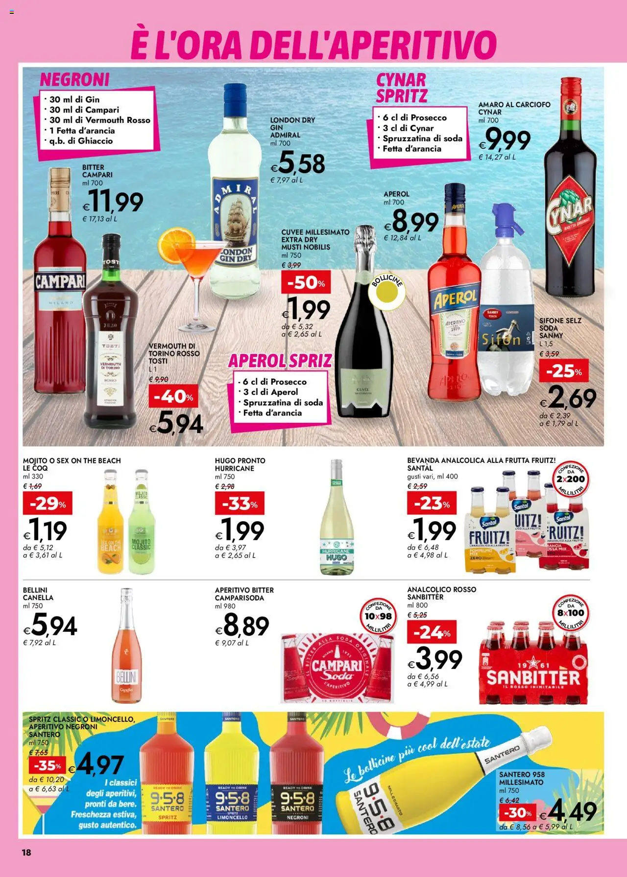 Volantino bennet del 31.07.2025 | Pagina: 18 | Prodotti: Pompelmo, Limoncello, Aperol, Amaro