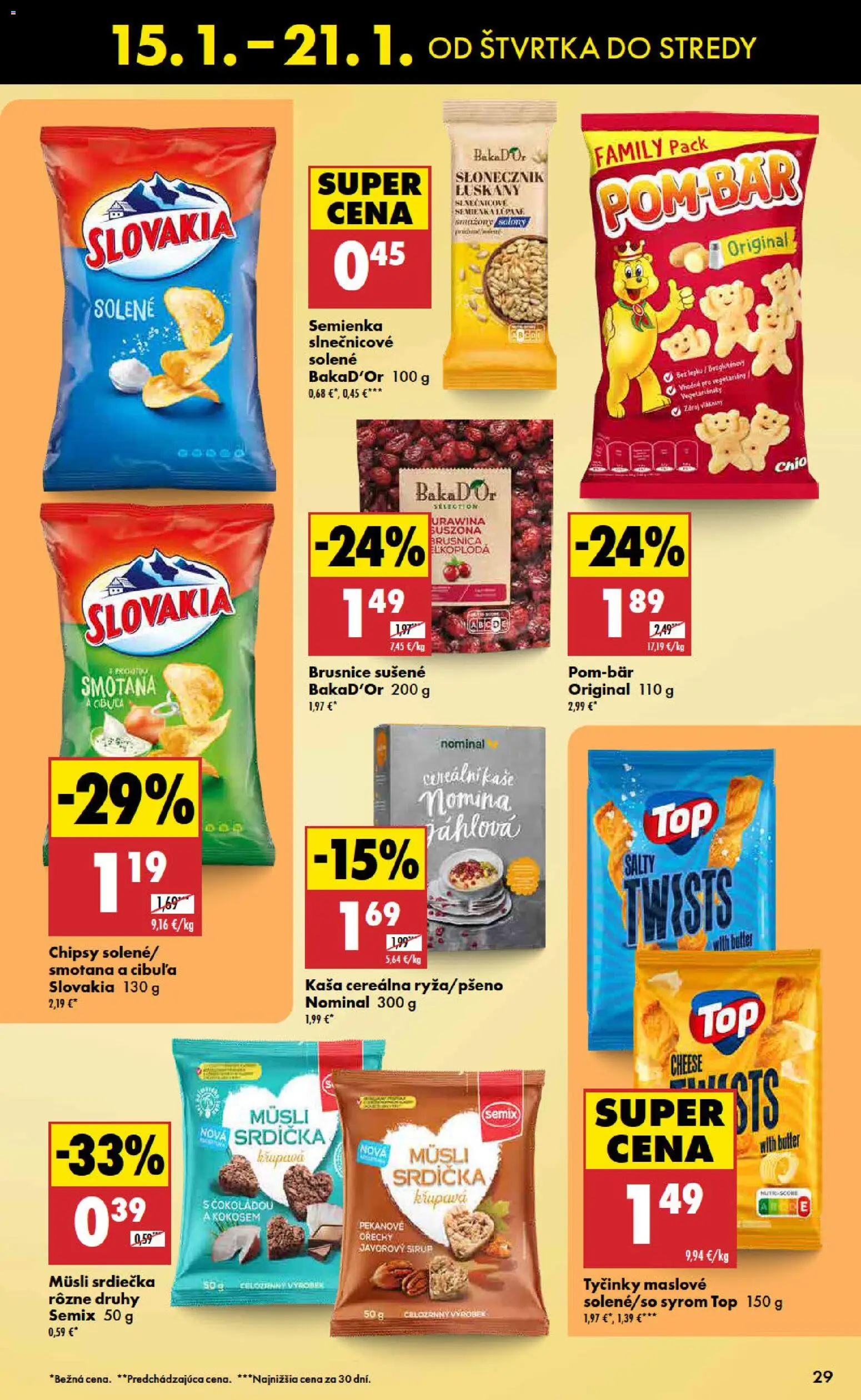 Nové Biedronka akcie – leták je platný od 15.01.2026 | Strana: 29 | Produkty: Javorový sirup, Smotana, Chipsy, Orechy