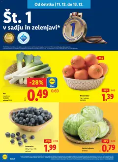 Lidl katalog akcije – veljaven od 11.12.2025 | Stran: 4 | Izdelki: Borovnice, Solata, Sadje