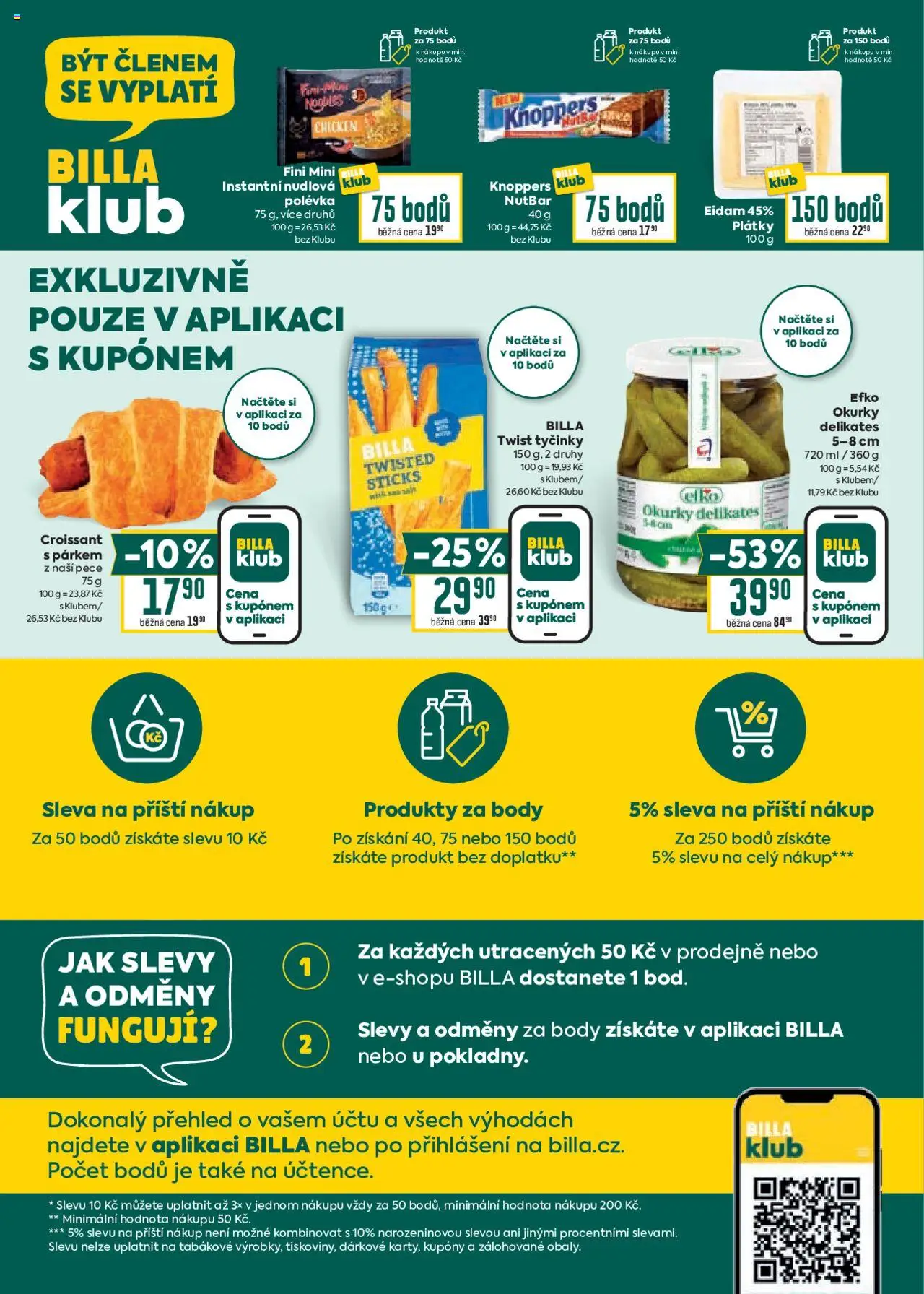 Billa Velký leták od 22.10.2025 | Strana: 41 | Produkty: Knoppers, Okurky, Tyčinky, Eidam
