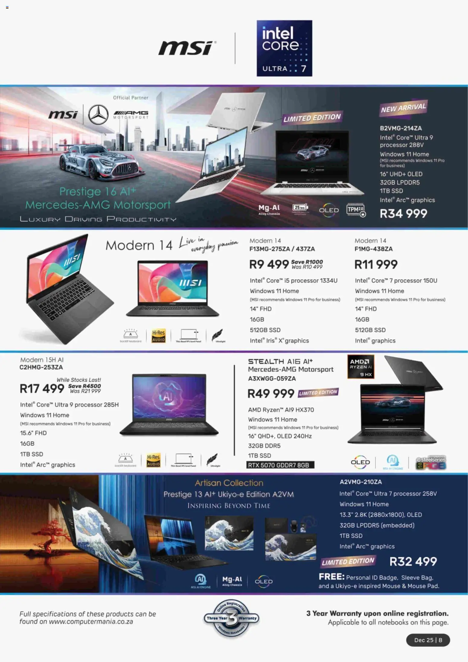 New Computer Mania catalogue – valid from 01.12.2025 | Page: 9 | Products: Mouse, Keyboard, Audio