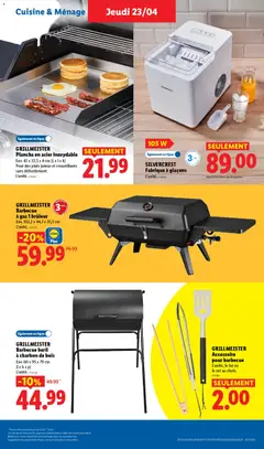 LIDL - Prévisualisation de GRILLMEISTER Barbecue à gaz 1 brûleur, Env. 102,2 x 44,7 x 35,5 cm valide à partir de 23.04.2026 | Page: 37