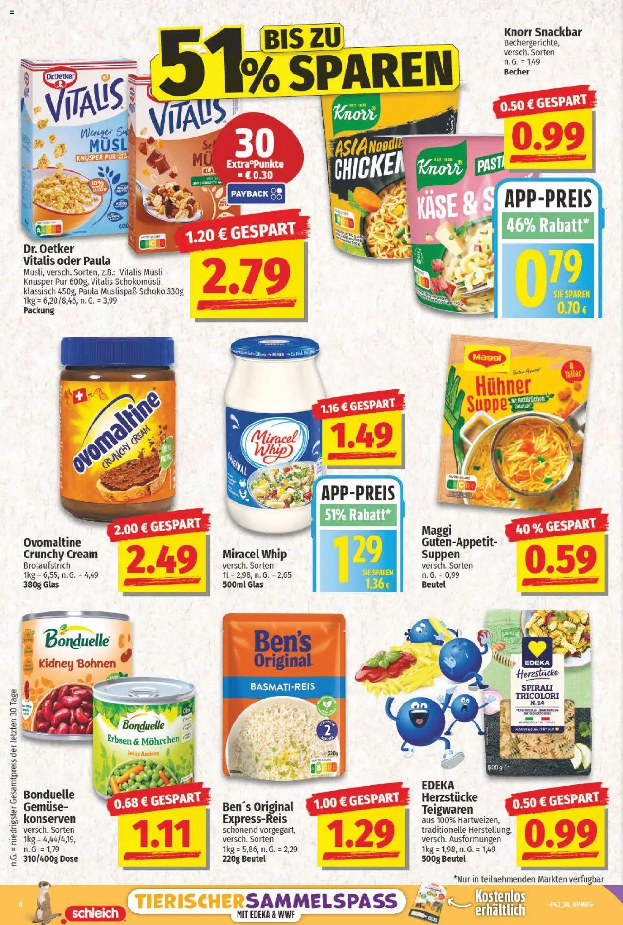 NP Discount Prospekt 	 – gültig ab 13.10.2025 | Seite: 8 | Produkte: Ovomaltine, Basmatireis, Maggi, Miracel whip