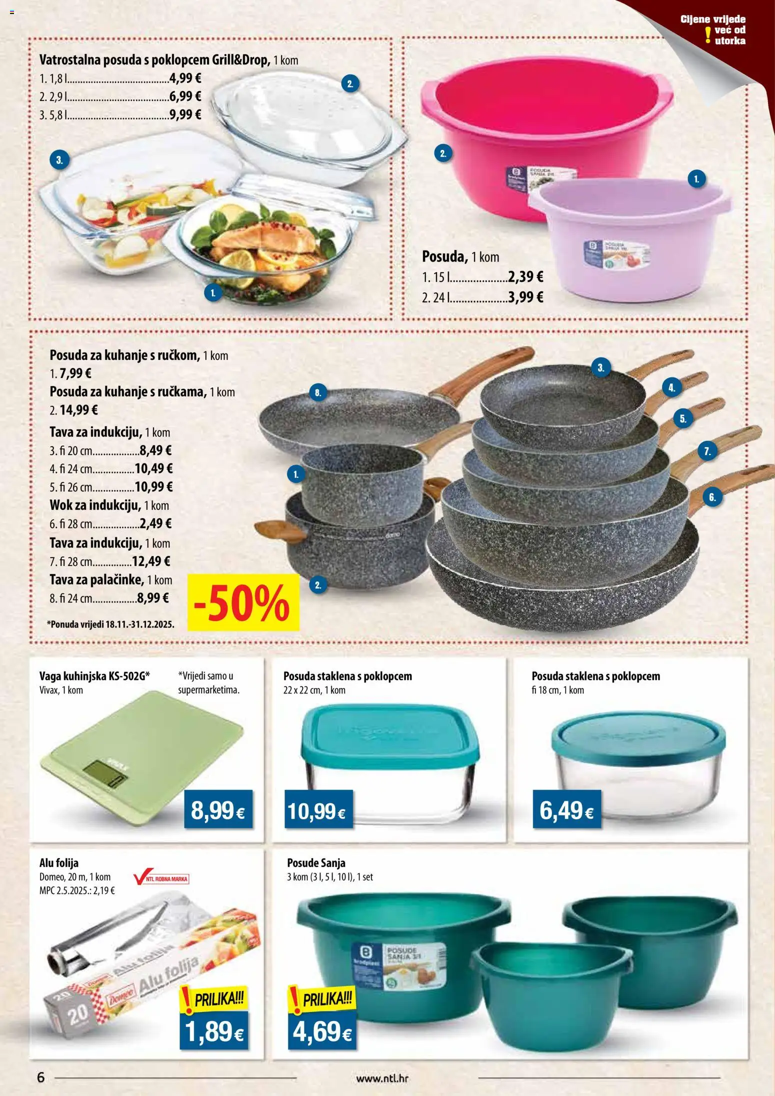 NTL katalog | vrijedi od 19.11.2025 | Stranica: 6 | Proizvodi: Tava, Vaga