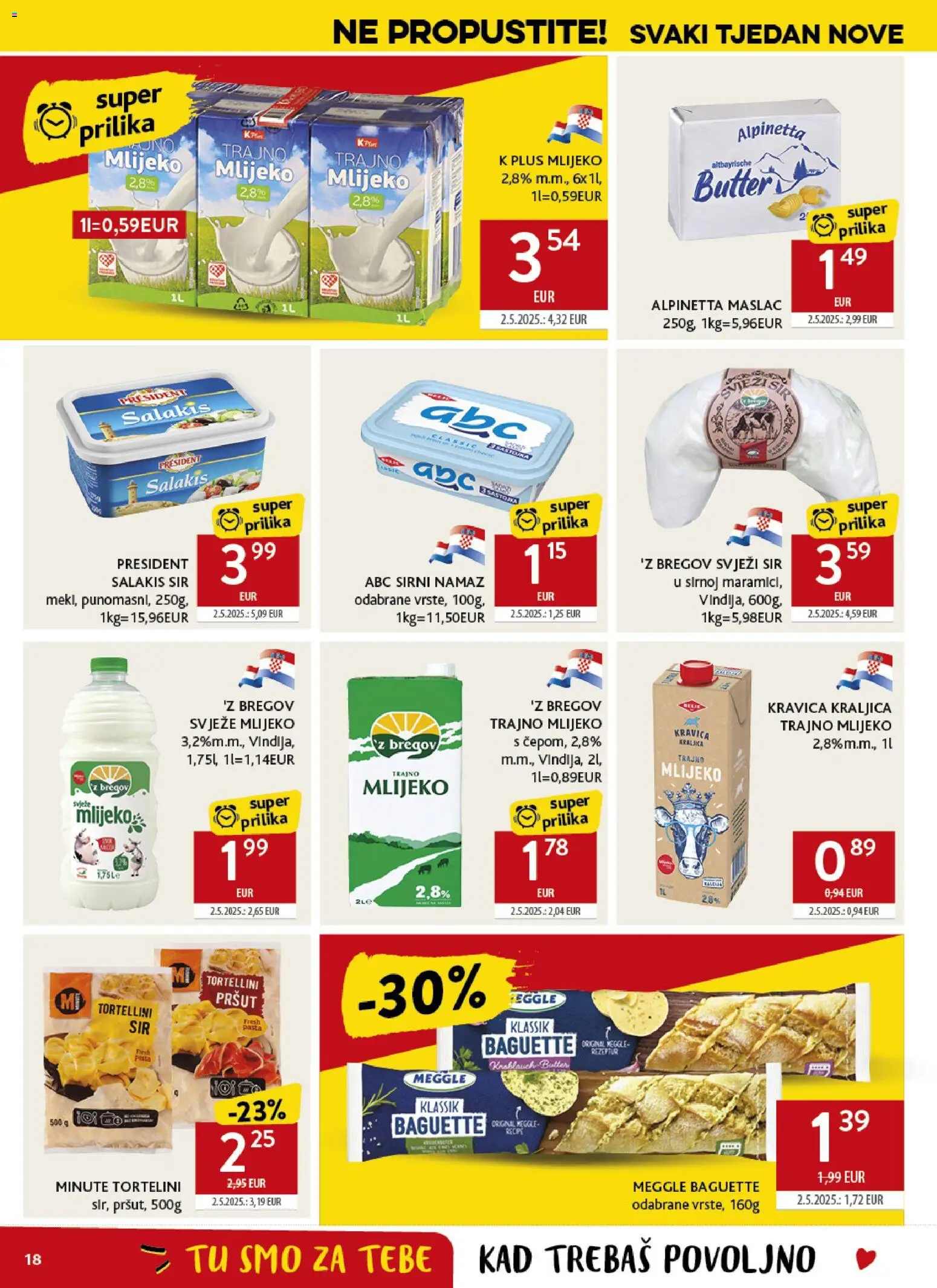 Konzum HR akciós ujság - amely érvényes a következő dátumtól: 14.01.2026 | Oldal: 18 | Termékek: Tortellini