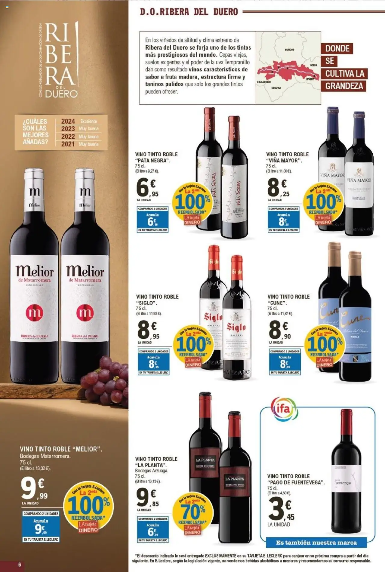 E.Leclerc folleto │ válido desde el 24.09.2025 | Página: 6 | Productos: Vino