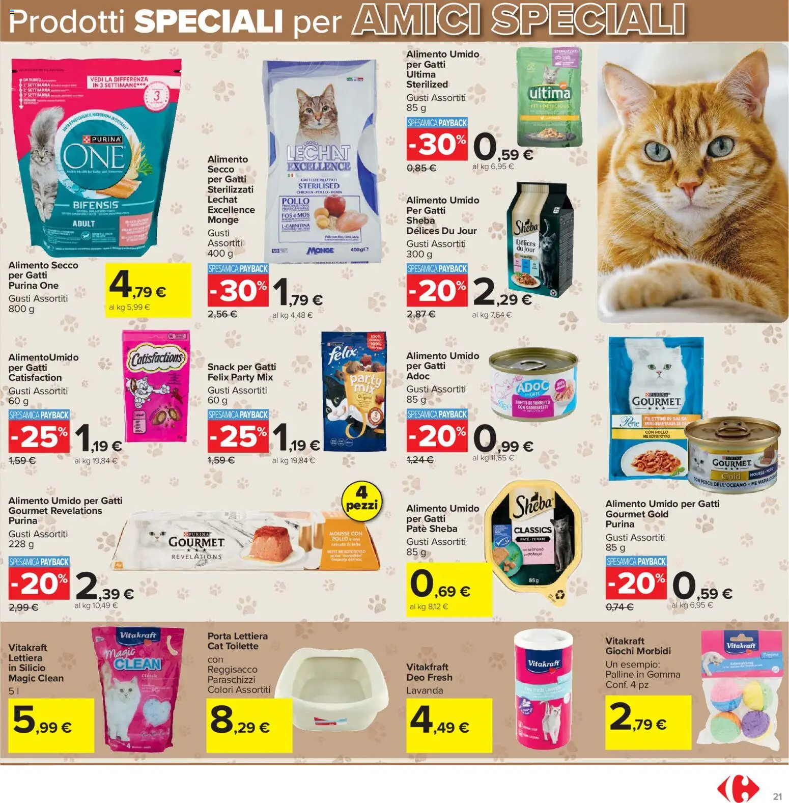 Volantino Carrefour del 21.04.2026 | Pagina: 21 | Prodotti: Pollo, Pesce, Lavanda, Gamberetti